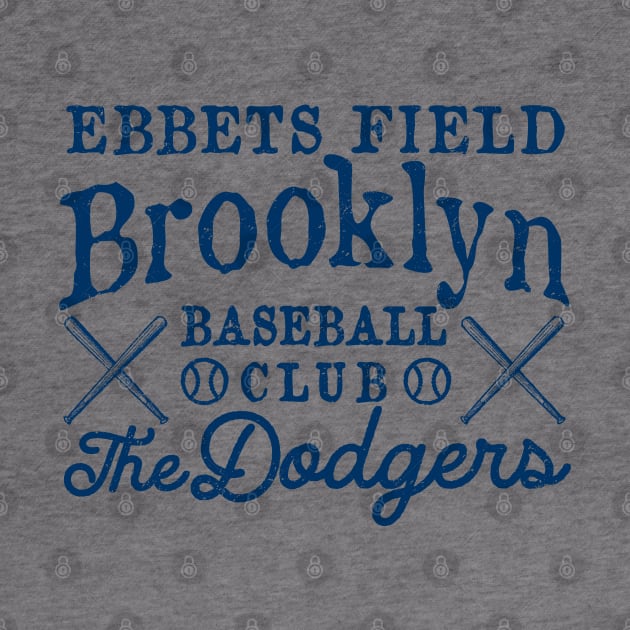 Brooklyn Dodgers Retro Type Design 2 by Buck Tee by Buck Tee